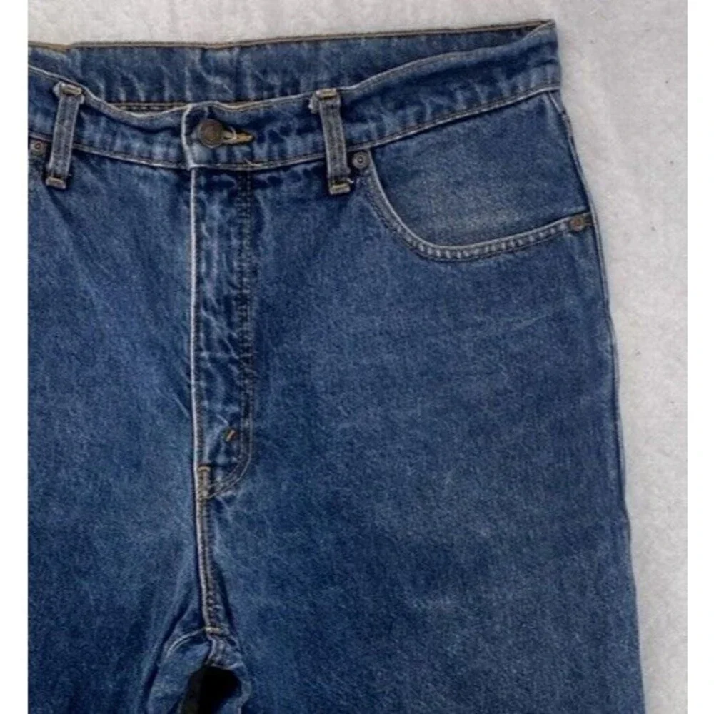 Vintage Levis Orange Tab High Rise Tapered Leg Jeans Medium  Blue Denim 33x32